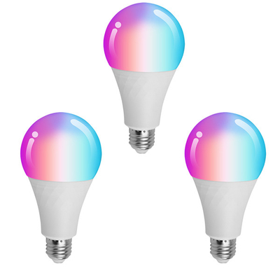 la luz de bulbo de Smart WIFI RGB LED del arco iris de 9W 12W Stepless ajustó