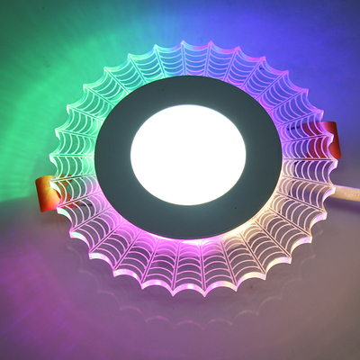 La flor del alto brillo encubierta llevó la luz del panel 60lm/w antideslumbrador CRI80